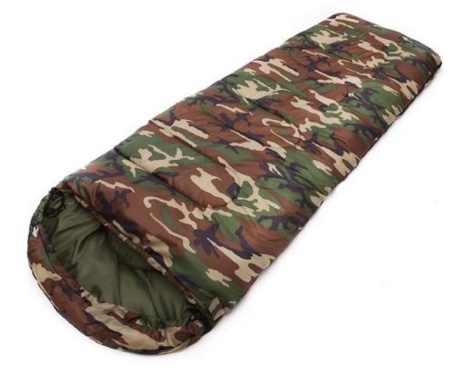 Túi ngủ rằn ri với thiết kế hình chữ nhật thuôn dài