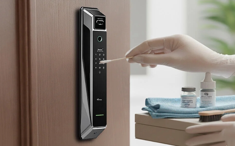 Làm sạch bề mặt và các rãnh khóa khỏi bụi bẩn