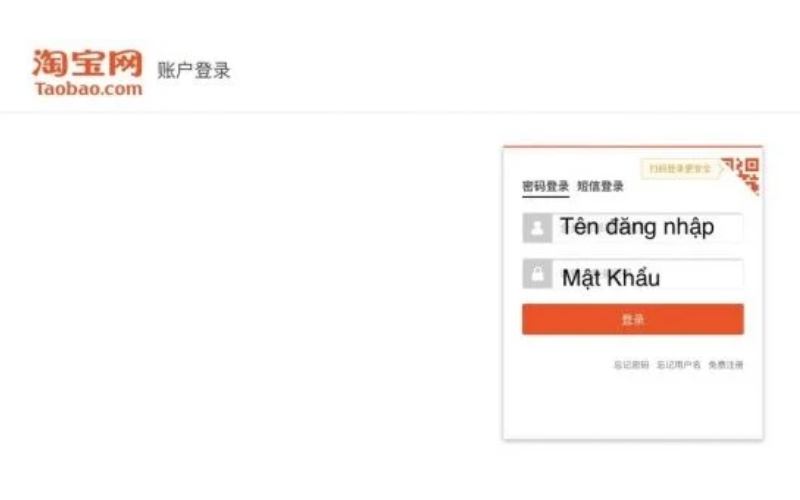 đăng nhập hệ thống