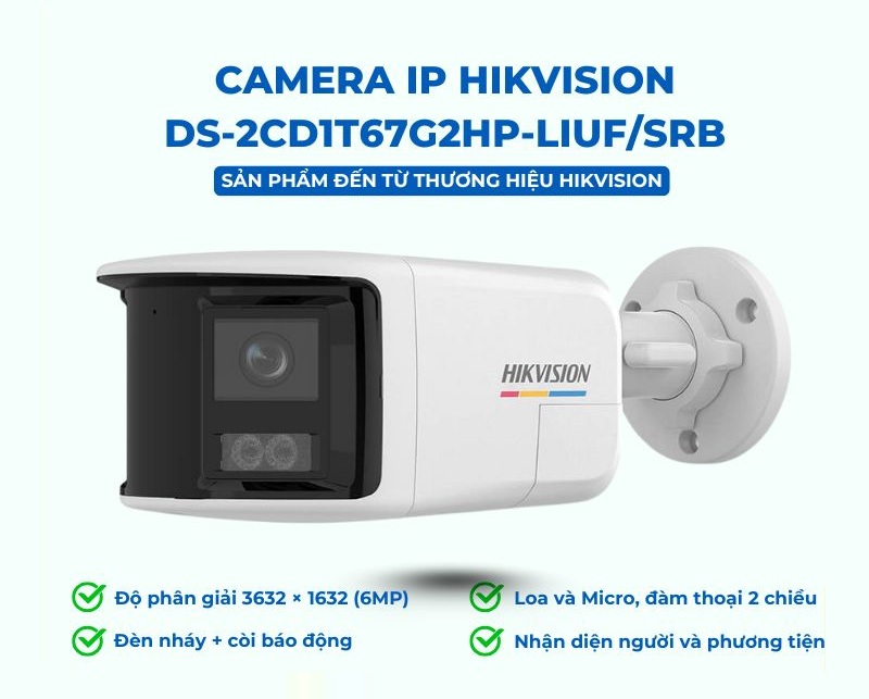 camera Hikvision DS-2CD1T67G2HP-LIUF/SRB